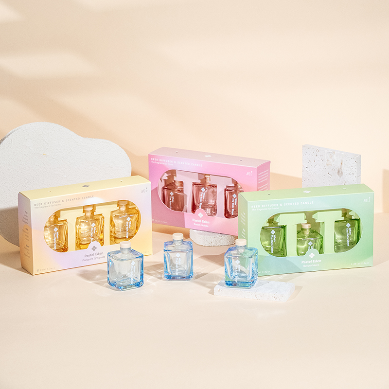 3PCS quadratum utrem calamum diffundens paro- 3PCS odoris set