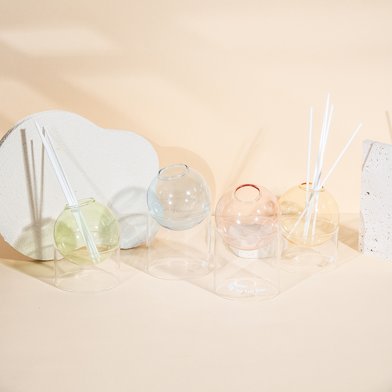 Basis vitrea clara, globulus vitreus typus aromatherapy calamus diffundens