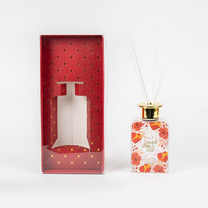 Valentine princeps quadratum vitreum lagenam arundine diffuser-pretium oleum valentine collectione