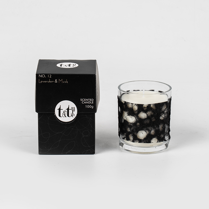 Calix rotundus classicus candelae odoratae cum charta deco-Eco soy cerei cerei fabrica