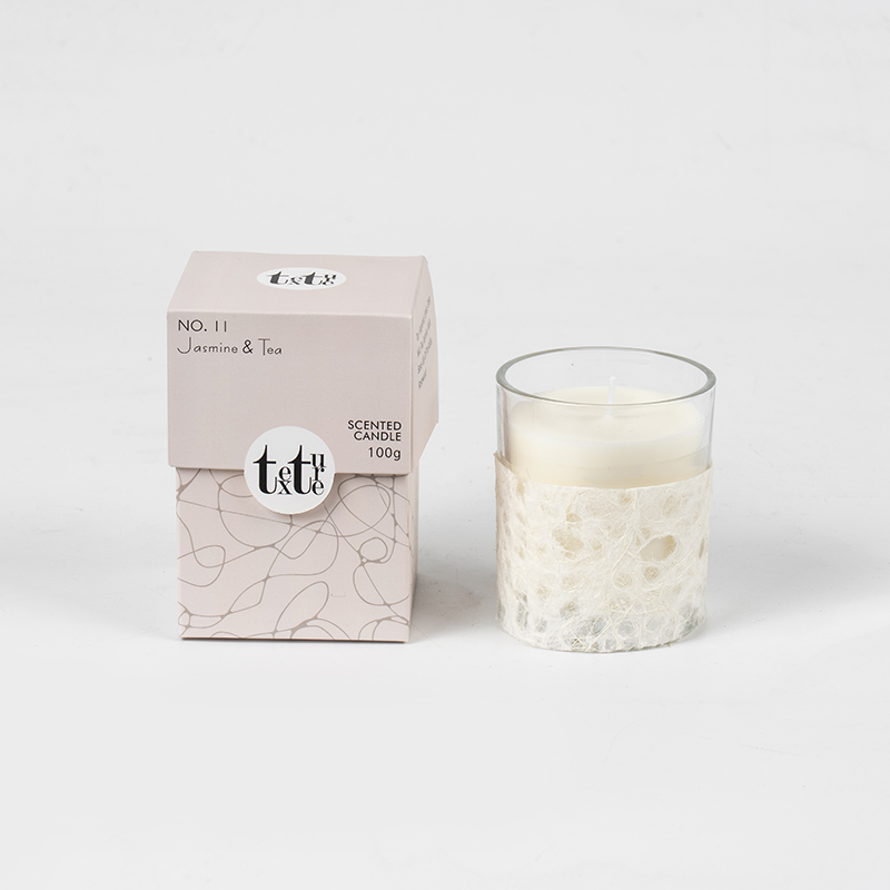 Calix rotundus classicus candelae odoratae cum charta deco-Eco soy cerei cerei fabrica