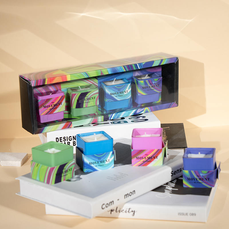 Ordo quadratus calicis candelis odoratis soy candela vitrea elit