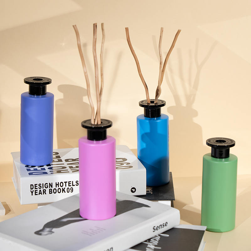 Circumlata utre vitreo perspicuo cum summa LEVITAS cum baculo ligneo arundine diffuso-premium aromatherapy utrem