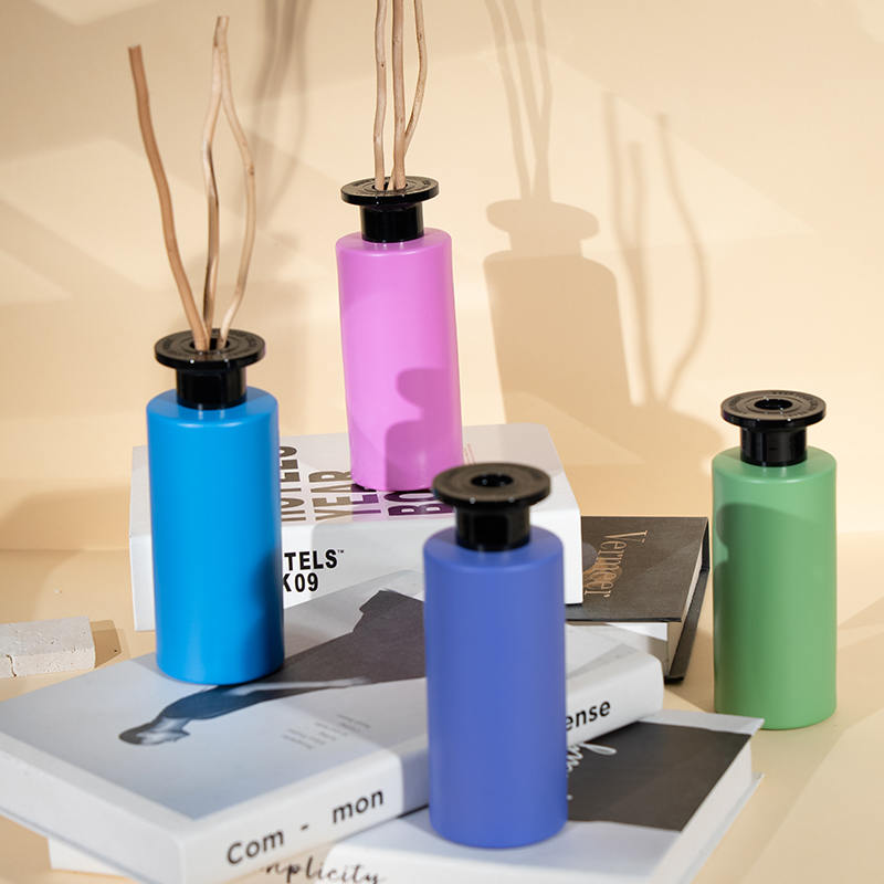 Circumlata utre vitreo perspicuo cum summa LEVITAS cum baculo ligneo arundine diffuso-premium aromatherapy utrem